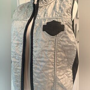 Harley-Davidson Quilted Vest in Gray and Black
